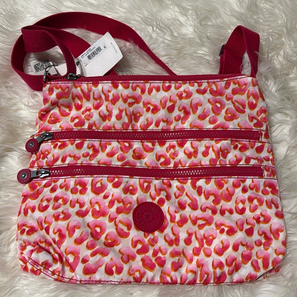 Kipling Alvar 6-LX Latin Cheetah crossbody bag